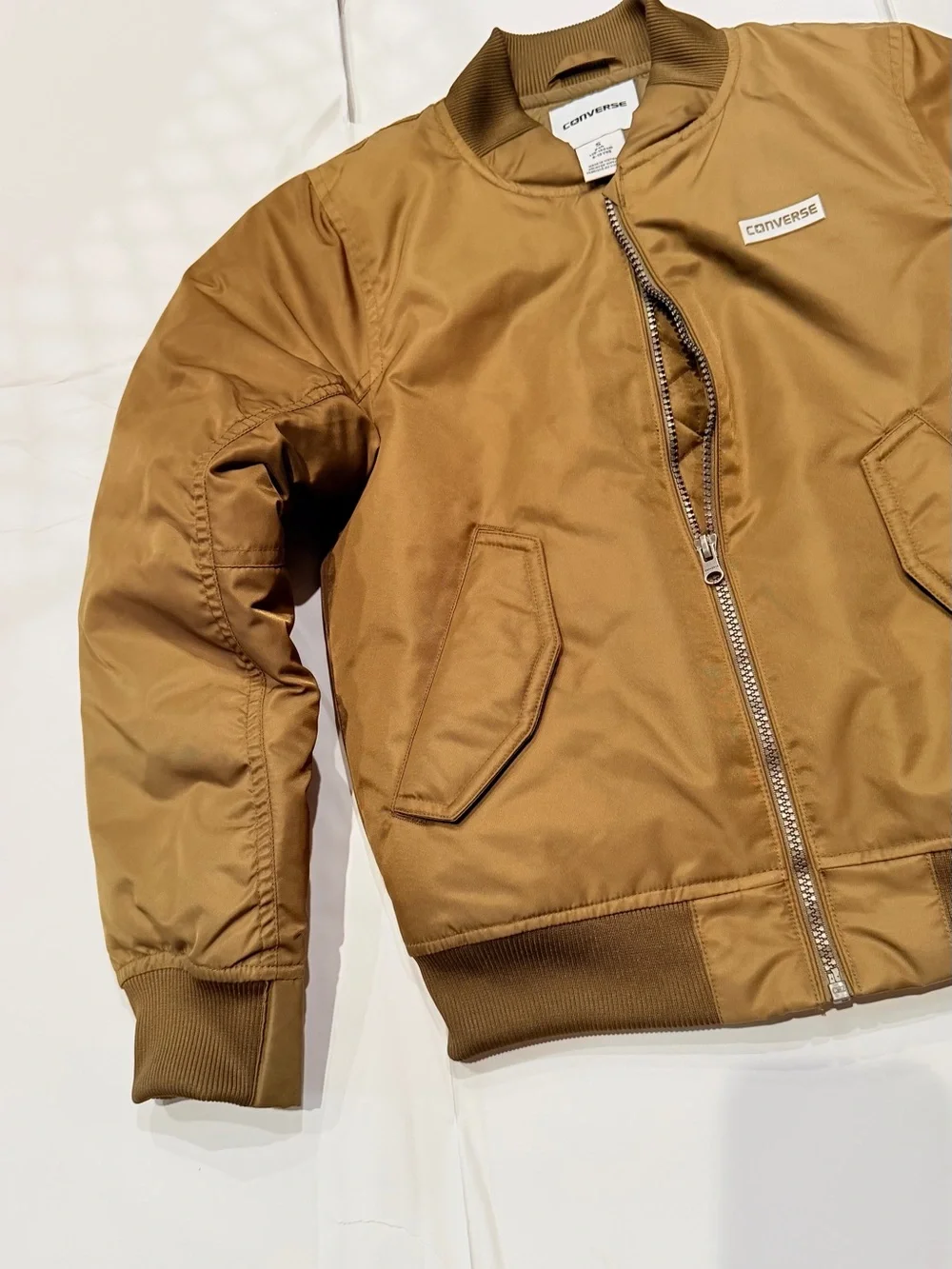 Converse Olive Green Kids Bomber Jacket